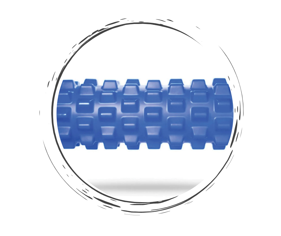 Фитнес валяк за упражнения M-Roll Blue
